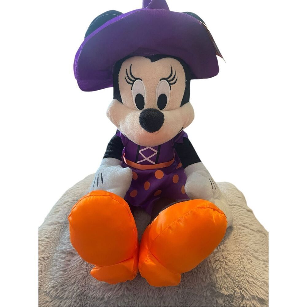 New Disney Purple Halloween Minnie Mouse Plush
